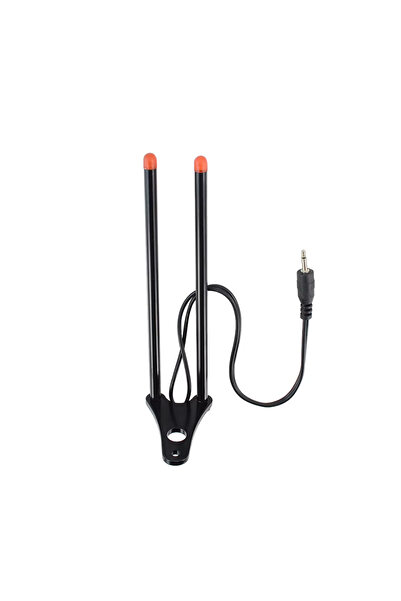 HIRISI قطعة واحدة من قضيب أذن أحمر لصيد سمك الشبوط، مزود بمؤشر ضوئي LED بأربع...