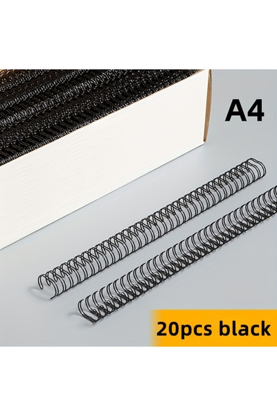 Choice1 20PCS-A4 20pcs Heavy-Duty Metal Spiral Binding Rings - A4/A5 Book Loo...