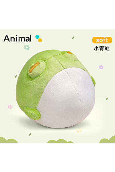 Choice ضفدع أخضر دوار مستدير على شكل شخصية كرتونية لطيفة من الأنمي، بطول 25 س...