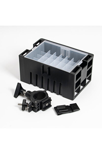 Choice حامل متعدد الاستخدامات أسود اللون للقوارب، صندوق أدوات صيد مزود بحامل ...