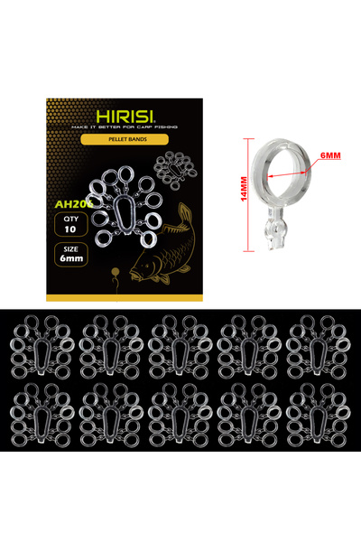 HIRISI مجموعة من 10 قطع من ملحقات صيد الكارب، تشمل الطعوم، والكريات، والأربطة...