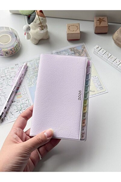 Choice RC-2026-PURPLE 2026 Portable Planner Memo Leather Schedule Notebook Co...