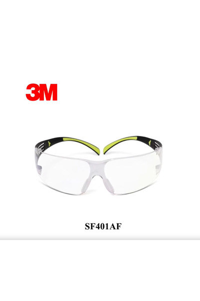 3M نظارات واقية SF401AF (قطعة واحدة) من سلسلة SF400، مضادة للضباب والغبار وال...