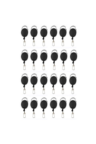 Choice 24 قطعة، سلسلة مفاتيح قابلة للسحب، حامل بطاقة هوية، حامل بطاقة، حبل تع...