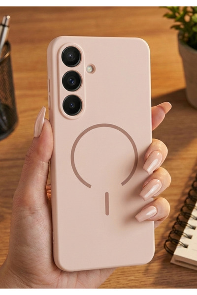 Rivor Samsung Galaxy A34 Uyumlu Kılıf MagSafe Özellikli Lüks Soft Touch Hassa...