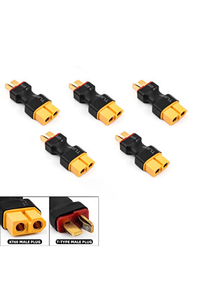 Choice 5 قطع من موصل RCXAZ RC XT60 أنثى إلى ذكر T، محول موصل بطارية ليثيوم بو...