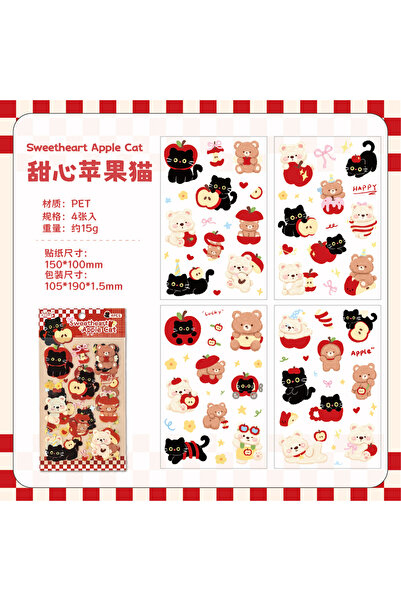 Choice مجموعة ملصقات الحيوانات الأليفة اللطيفة C 4/16 قطعة لدفتر القصاصات، ود...