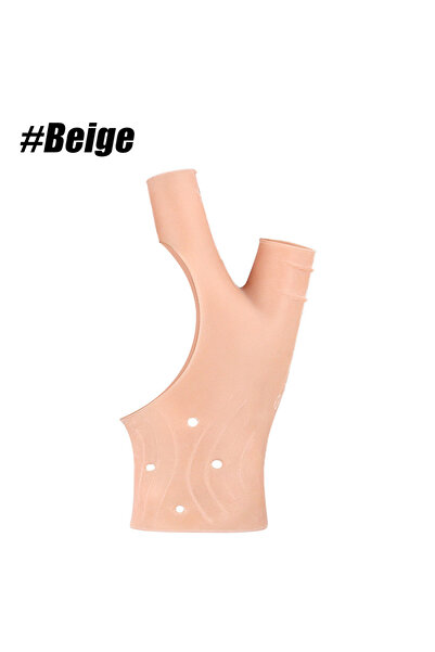 Choice قفازات بيج اللون، قطعة واحدة، للمعصم واليد والإبهام، دعامة معصم مرنة م...