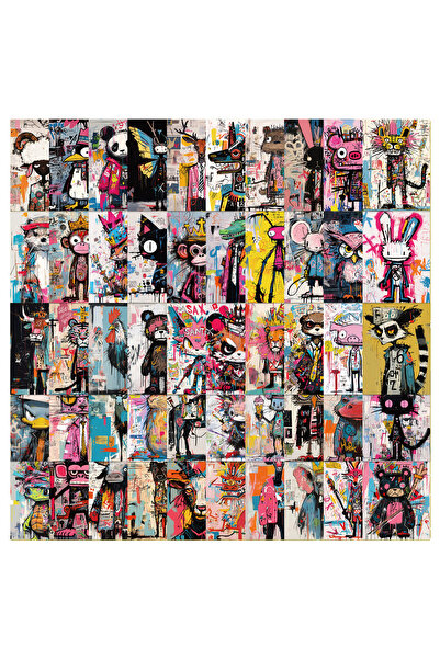 Choice1 50PCS 10/30/50pcs Basquet Style Crazy Art Graffiti Stickers Funny Car...