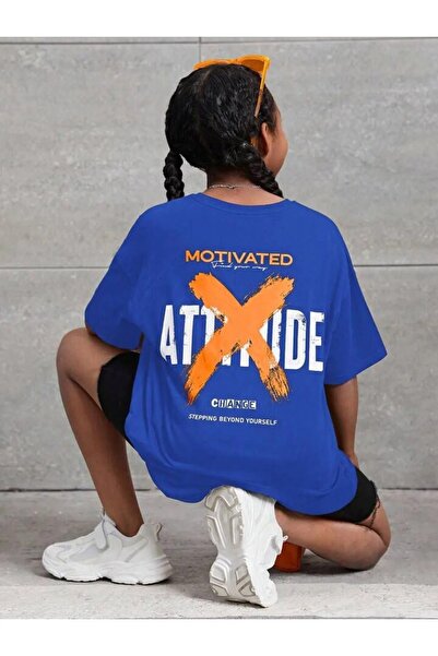 EYAX MODA TRICOU CU IMPRIMEU PE SPATE PENTRU FETE/BAIEȚI