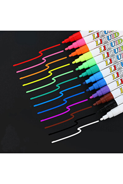 Choice 12 قطعة من أقلام التحديد السائلة بألوان نيون للسبورة، لافتات السبورة، ...