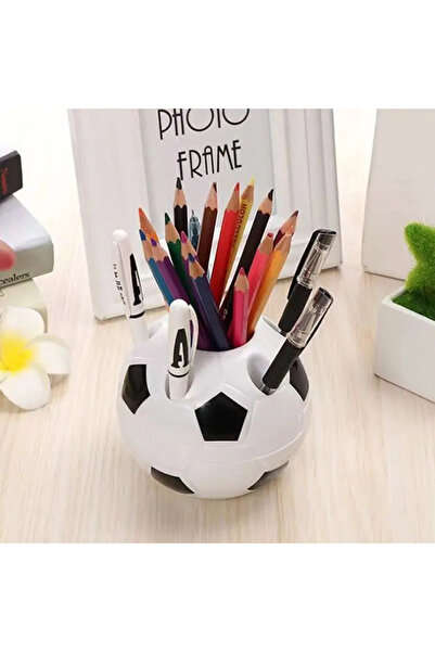 Choice1 Black Student Pen Holder Creative Round Football Shaped Multifunction...