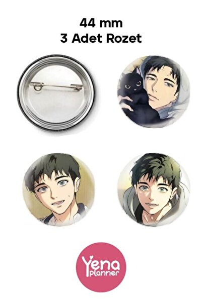 Yenaplanner Backlight Webtoon Bag Ornament Set / Badge Set