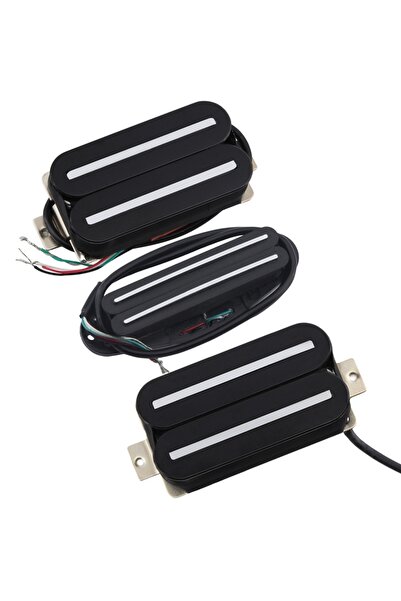 Choice FLEOR 3PCS Ceramic HSH Electric Guitar Pickup Set Dual Rails-Dual Rail...