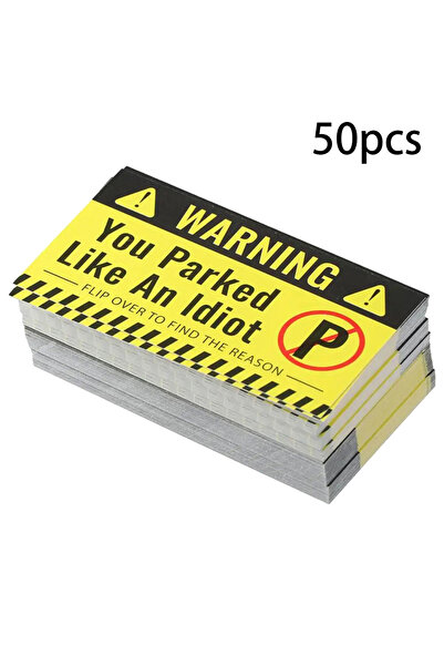 Choice ٥٠ بطاقة مخالفة وقوف السيارات - لقد ركنت سيارتك كالأحمق - بطاقات كرتون...