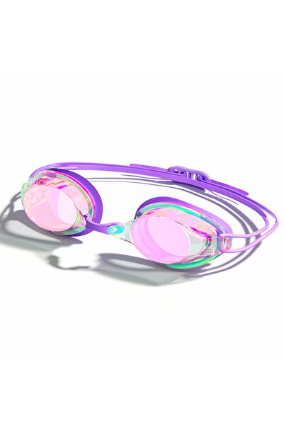Choice نظارات سباحة بنفسجية، نظارات سباحة مضادة للضباب، حماية من الأشعة فوق ا...