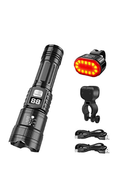 XIWANGFIRE مصباح دراجة واحد - طقم مصباح دراجة 2000 لومن، مصباح أمامي قابل لإع...