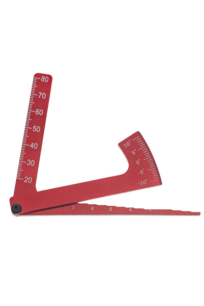 Choice مسطرة قياس ارتفاع ألومنيوم حمراء 3 في 1 لسيارات التحكم عن بعد، أداة قي...