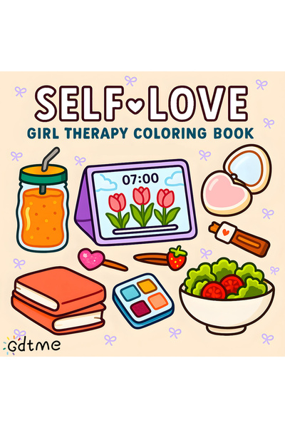 Choice كتاب تلوين للكبار، مقاس 20×20 سم، 24 صفحة، لتنمية حب الذات - رسومات جر...