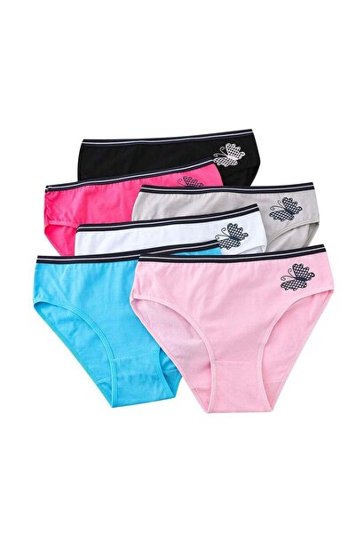 Zeemey 6 Pieces Women's Cotton Bikini Underwear