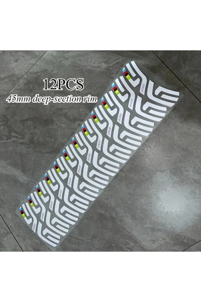 Choice 12PCS 12-Piece ENVE SES High Visibility Bicycle Tire Sticker - White R...