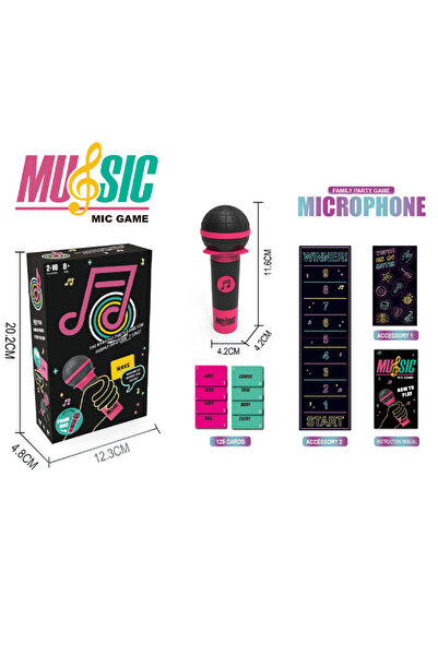 Choice DEEP BLUE Grabbing Mike, Bad Singer, Karaoke Master, Microphone- Cards...