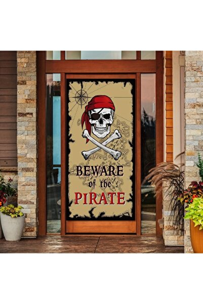Choice Pirates Door Banner Beware of Pirates Door Banner Pirate Party Decorat...
