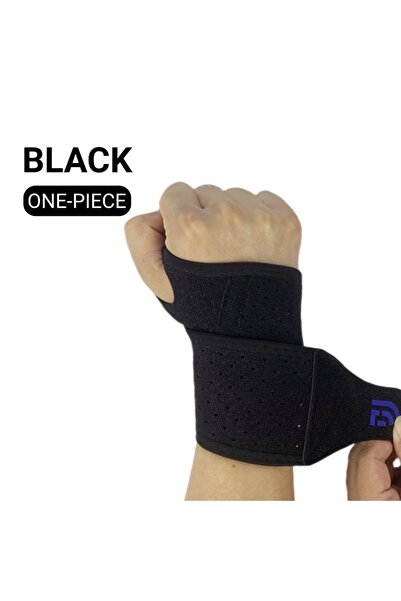 Choice دعامة معصم سوداء قابلة للتعديل وجيدة التهوية، كم ضاغط لتخفيف آلام الته...