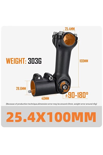 Choice جذع مقود دراجة جبلية من غوستافو، بطول 25.4 - 100 مم، مناسب للدراجات ال...