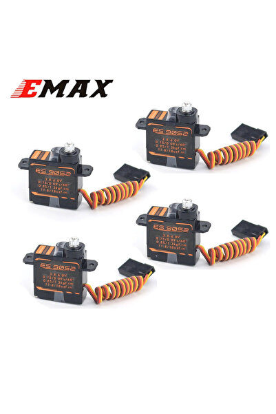 Choice 4 قطع من سيرفو EMAX ES9052MD الرقمي المعدني بوزن 5.5 جرام مع تروس للطا...