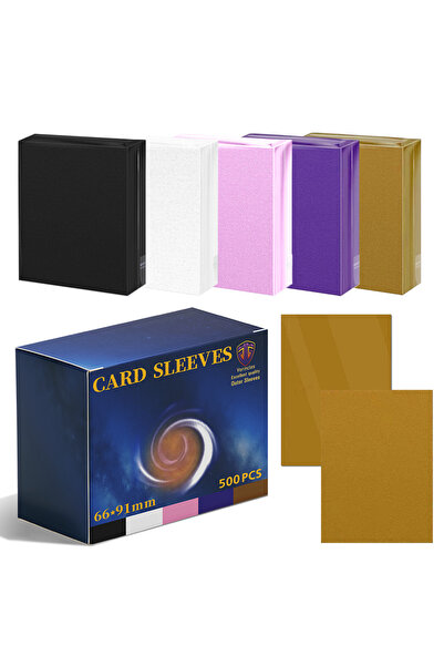 Choice مجموعة واحدة من 500 غلاف غير لامع لبطاقات التداول، واقيات بطاقات بالحج...