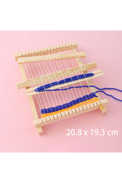 Choice Clear Children Wooden Diy Weave Loom Toys Set Pretend Play Hand Knitti...