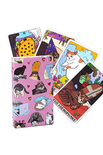 Choice XJW63 The Original Cat Meme Tarot Deck 22 Major Arcana Cat Meme Tarot ...
