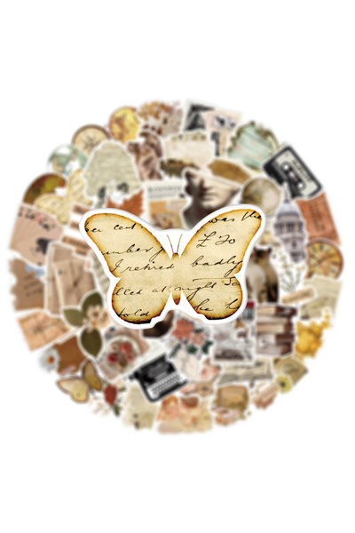 Choice 50PCS 50PCS Hand-painted Retro Art Pattern Cartoon Graffiti Stickers T...