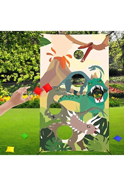 Choice Dinosaur Sandbag 1 Set, Creative Dinosaur Toss Games Banner With 3 San...
