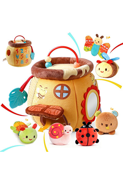 Choice بيت النحل بدون صندوق، ألعاب أطفال من 6 إلى 12 شهرًا، بيت النحل مع حيوا...