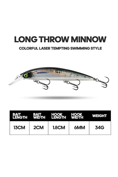 Choice طعم صيد تايو فضي اللون، قطعة واحدة، من 1 إلى 5 قطع، طعم صناعي لصيد الأ...