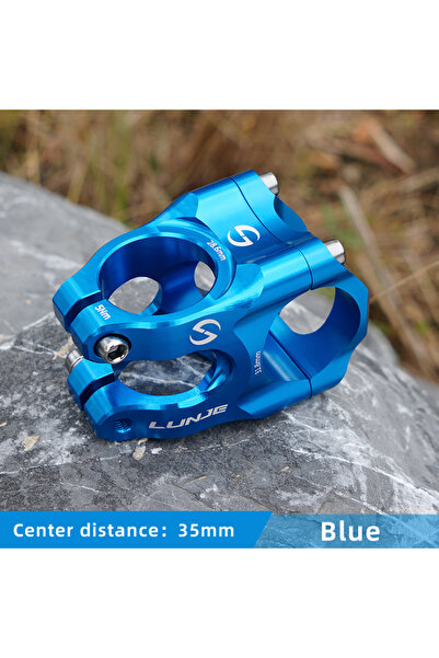 Choice جذع دراجة جبلية CNC أزرق 31.8 مم، دراجة جبلية/طريق، قصير، مصنوع من سبا...