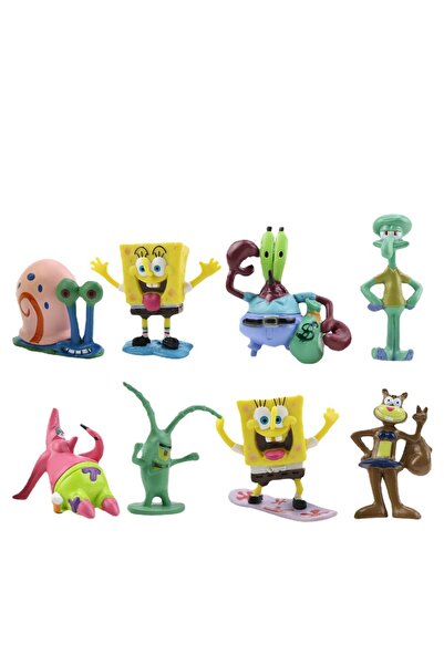 Choice مجموعة ألعاب كبسولات بيضاء كاواي مكونة من 8 قطع، تتضمن شخصيات باتريك س...