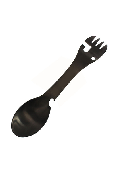 Choice black Stainless Steel Multifunctional Outdoor Fork Spoon Set with Bott...
