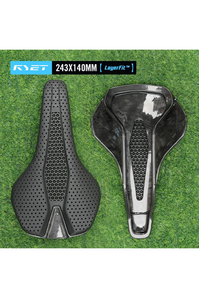 Choice Black 3D Saddle RYET 165g 3D Printed Bike Saddle 7x9mm Carbon Rail Erg...