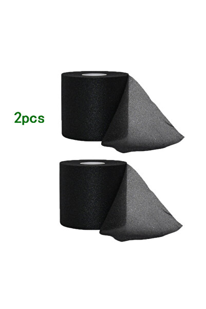 Choice شريط لاصق رياضي أسود من الفوم، لفتان بطول 40 مترًا، شريط لاصق مرن، ناع...