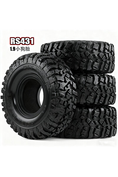 Choice 4pcs tires RS431 RC 113MM 1.9" Rocks Tires for 1:10 RC Rock Crawler Ax...