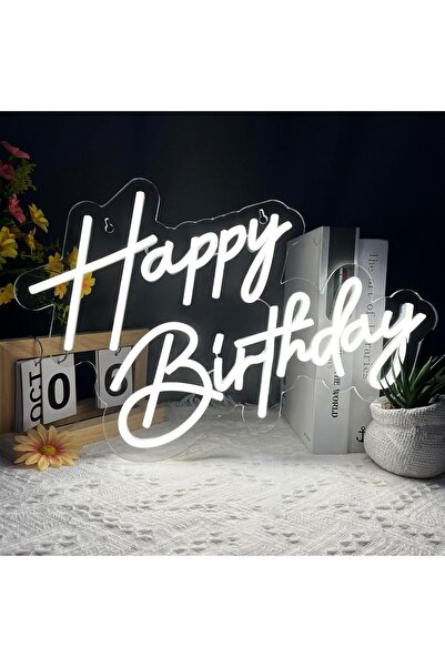 Slasa لافتة نيون "عيد ميلاد سعيد" - 43×30 سم، إضاءة LED بيضاء، قابلة للتعتيم،...