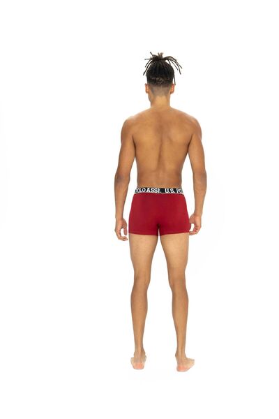 U.S. Polo Assn. Ανδρικά μποξεράκια 3 τεμαχίων σε κουτί, χρώματος μπορντό-μαύρ...