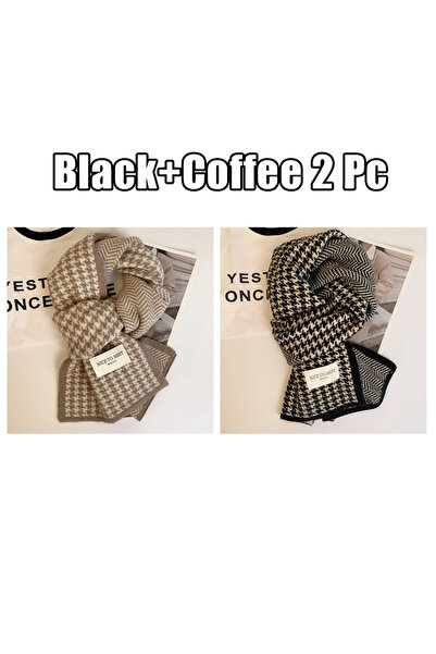 Choice 2IN1 2 Pc Scarf female winter new atmosphere sense of double-sided stu...