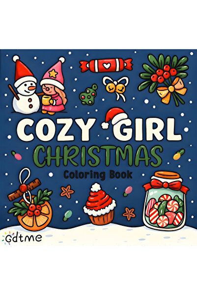 Choice MULTI COZY GIRL CHRISTMAS Coloring Book Montessori Gift Educational Gr...