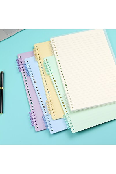 Choice 40pcs 40pcs Pastel Morandi 5-Hole Plastic Binder Clips - Durable Plast...