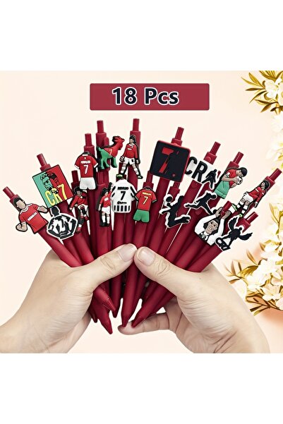 Choice ١٨ قلمًا من سلسلة ريد لكرة القدم، ٦/١٢/١٨ قلمًا، أقلام حبر جاف على شكل...