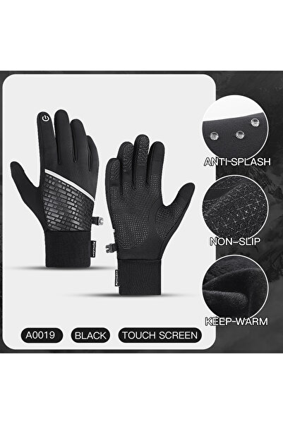 Choice M A0019-black Winter Gloves Warm Touch Screen All Finger Bicycle Glove...